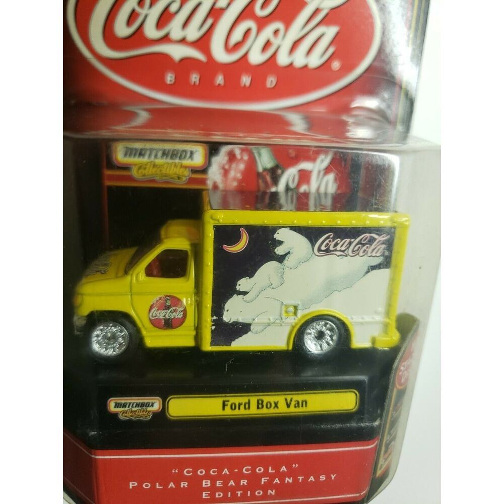 Vintage 1999 Coca Cola - Matchbox Collectibles Ford Box Van Polar Bears NOS U127 - Picture 2 of 3